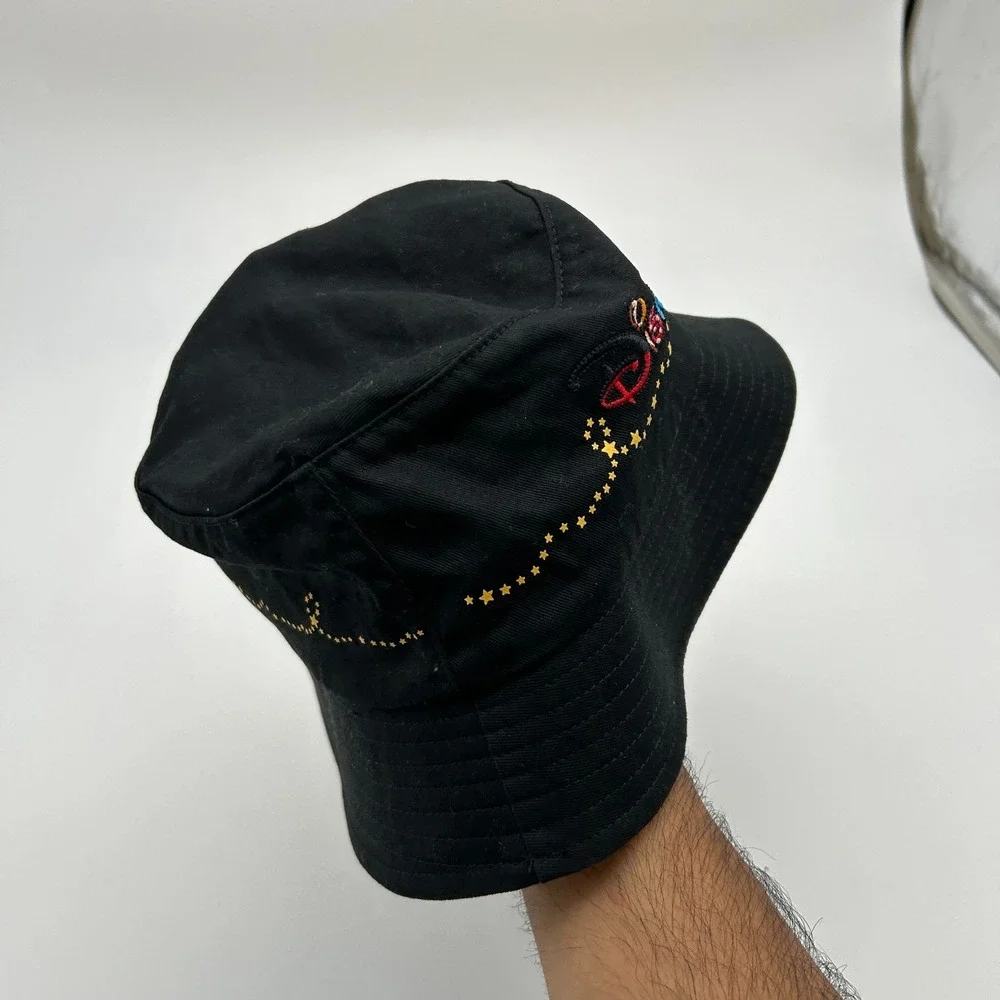 Disney Hong Kong Disneyland Bucket Hat Adult Black Mickey Minnie Mouse One Size
